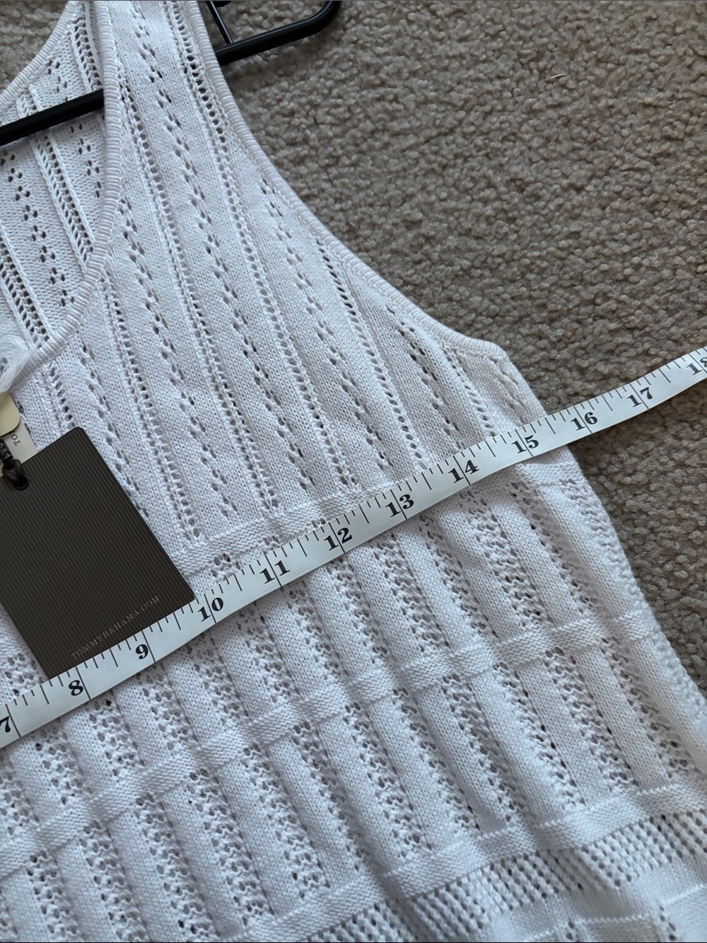 Tommy Bahama White Crochet Tank Top size medium NWT - Picture 4 of 5